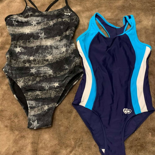 Tyr professional swimsuit and bonus athletic swimsuit size 140 like new
