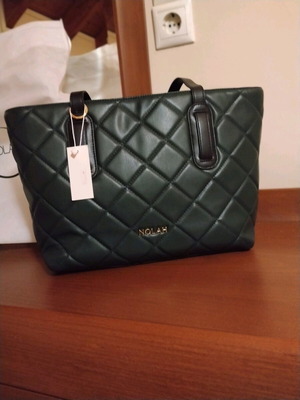 Nolah Georgina Green shoulder bag new, green eco leather