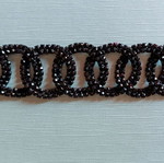 Black evening bracelet like new, large