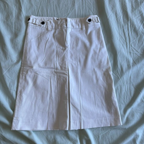Zara white skirt like new, denim fabric, size XS