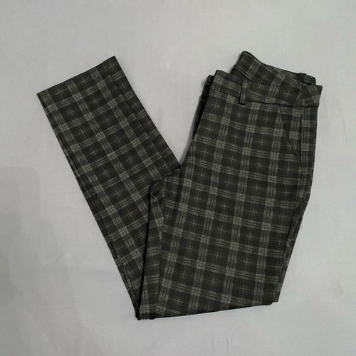 Women's checked pants like new, size M, black and gray