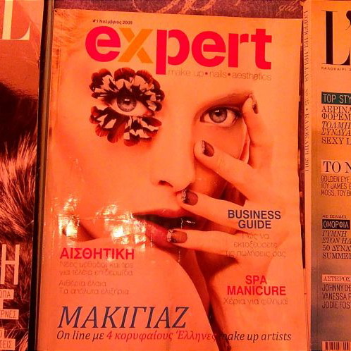 Fashion and makeup magazines used, set of 3 issues