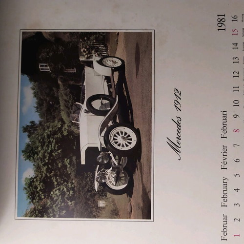 Oldies '81 calendar like new with 12 antique cars from 1981