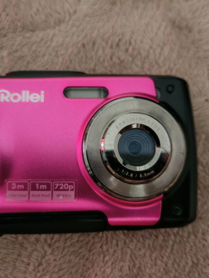 Rollei Sportsline 60 αδιάβροχη φωτογραφική μηχανή μεταχειρισμένη με θήκη και κάρτα μνήμης