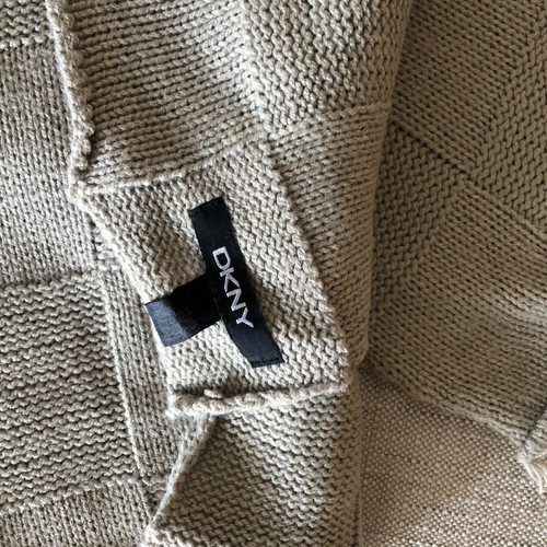 DKNY scarf used, beige with beautiful pattern