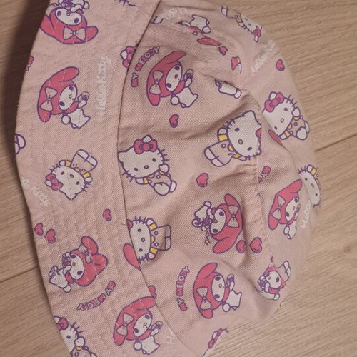 Hello Kitty & My Melody Pink Bucket Hat like new, size 52