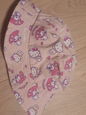 Hello Kitty & My Melody Pink Bucket Hat like new, size 52
