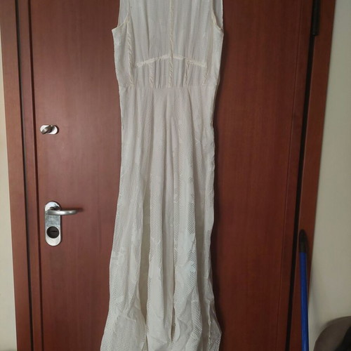 Long white cotton dress A.L.E. like new, size S/38