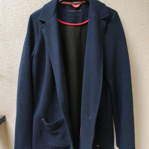 CECIL Casual Navy Blue Long Blazer Cardigan Size M Like New