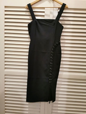 Black fitted dress Trendyol size M like new