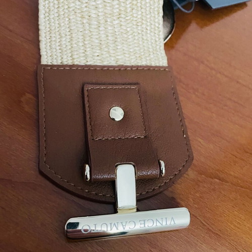 Circle & Bar Vince Camuto belt new, beige, adjustable