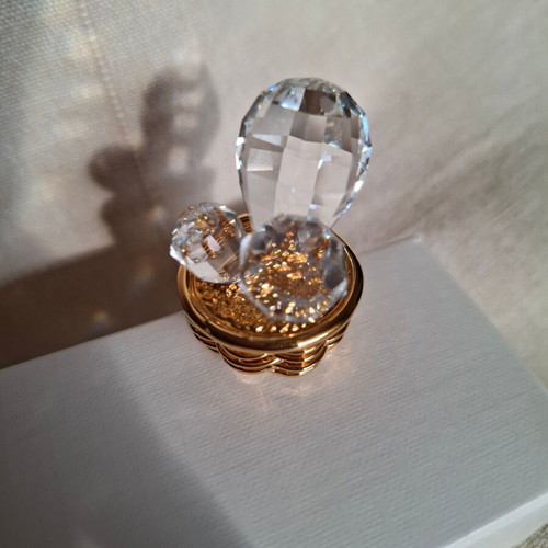 Swarovski cactus in pot new