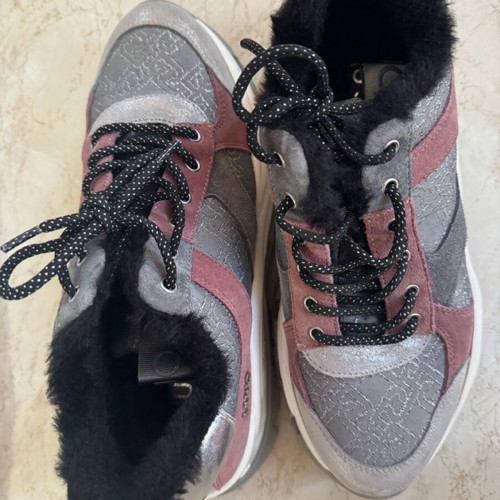 Liu Jo sneakers grey like new with fur lining and double sole size 37
