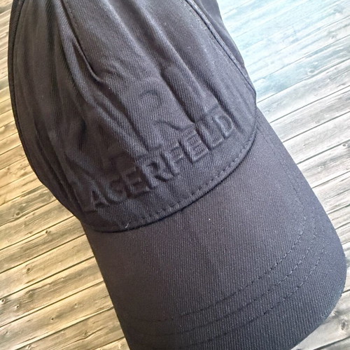 Karl Lagerfeld hat black like new, one size unisex