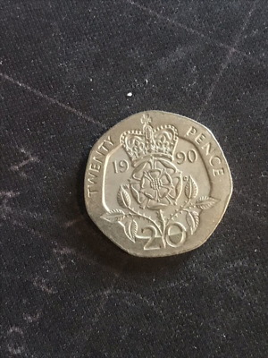 England 20 Pence Coin 1990 like new