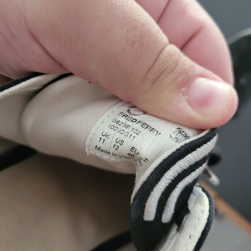 Fred Perry Canvas Sneakers black size 46 used