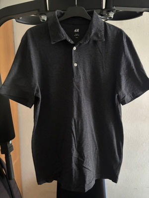 H&M Polo Shirt черно, размер Small, употребяван