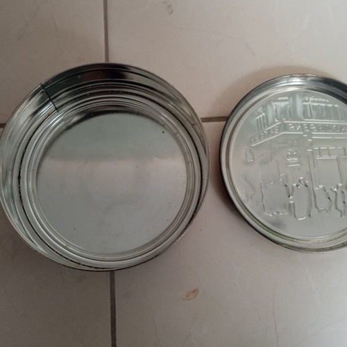 Metal Collectible Box Jacobsens Bakery's with Vintage Embossed Lid
