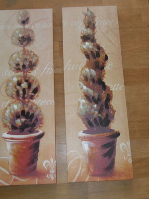 Σετ 2 πίνακες τύπωμα σε μουσαμά 90x30 εκ.