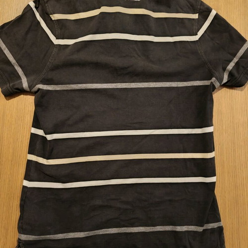 Nike Sportswear Men's Polo Shirt Used, Size S, Black with Stripes