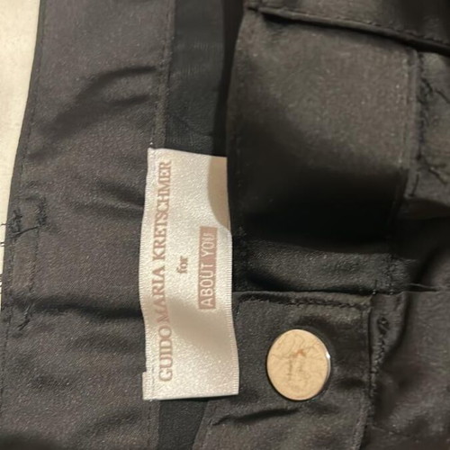 Guido Maria Kretschmer satin pants black, size 42, like new