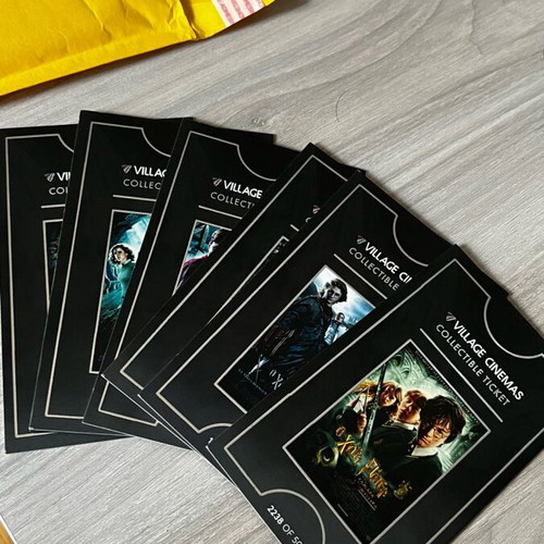 Harry Potter collectible tickets new condition