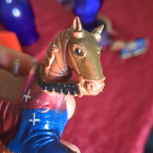 3 collectible authentic horses like new