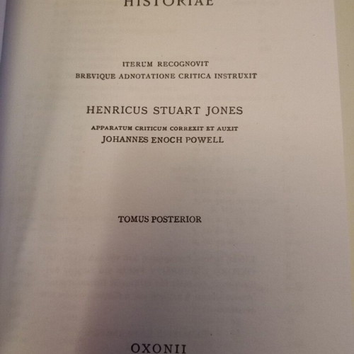 Thucydidis Historiae Tomvs Posterior like new, Greek edition
