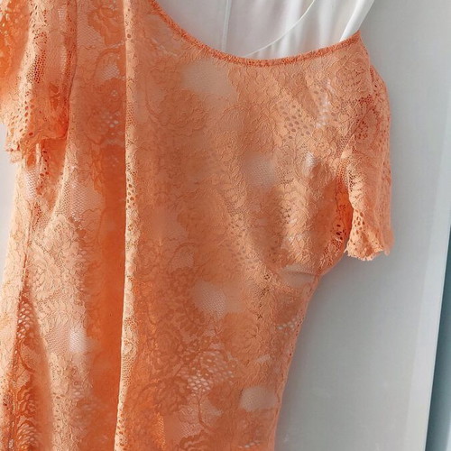 Bill Cost lace dress XXL dark blue like new with gift double lace orange blouse