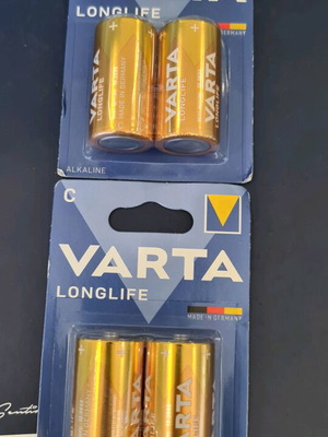 Varta alkaline batteries 1.5v size C new product