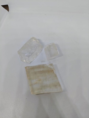 Σετ 3 φυσικών κρυστάλλων τοπάζι σαν καινούργιο