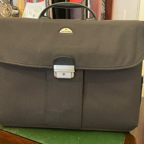 Samsonite office bag like new, gray fabric