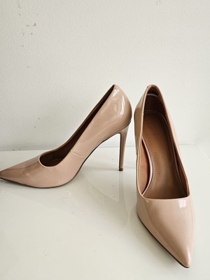 Γόβες Asos Design Nude Λουστρίνι Μέγεθος 37 Σαν Καινούργιο