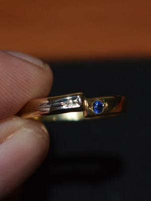 Gold (8K) ring used, golden