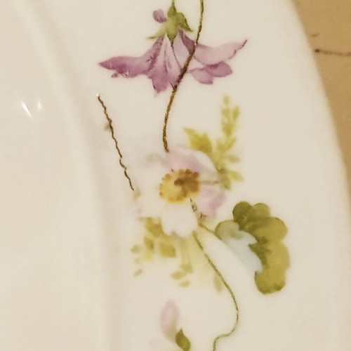 Antique porcelain fruit bowl like new, 1950s