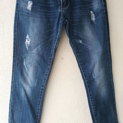 Miss Denim women's ripped blue jeans, size XL