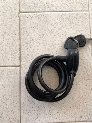 Λουκέτο ποδηλάτου LUMA σαν καινούργιο, συρματόσχοινο 143cm Φ6mm