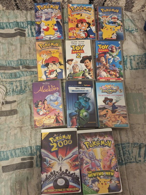 Pokémon Digimon VHS tapes, assorted with subtitles