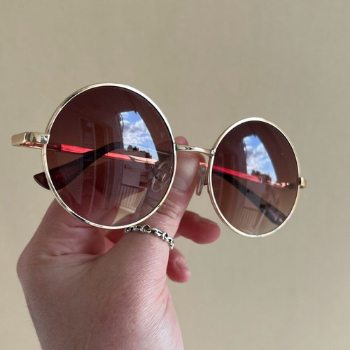 H&M sunglasses like new, brown and gold without sun protection