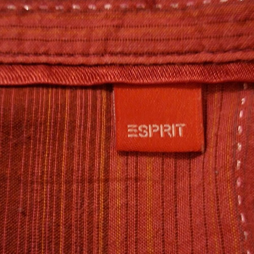 Esprit shirt brick red size S like new with golden threads