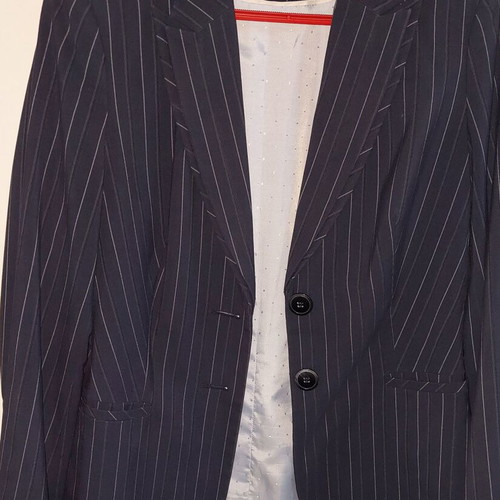 Marks & Spencer women's blazer dark blue striped, like new, size 16