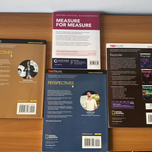 English language book set with Perspectives 3 & 4, Keynote Proficient, Measure for Measure
