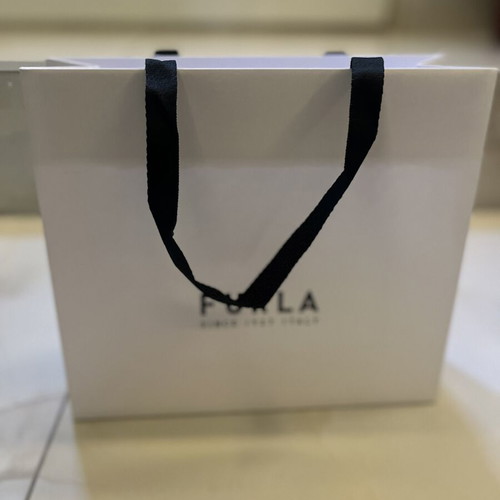 Furla paper bag new, white with logo