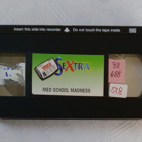 Med School Madness used VHS tape with Greek subtitles