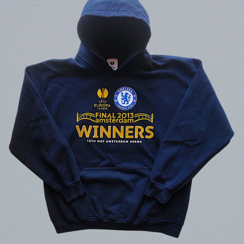 Vintage Chelsea FC 2013 Amsterdam Final Europa League Champions Hoodie, like new