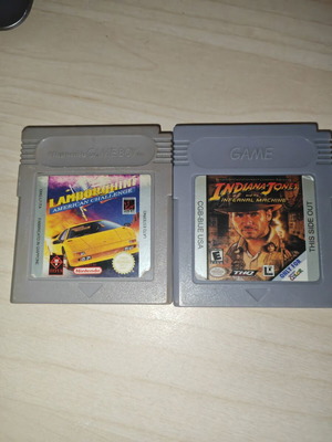 Παιχνίδια Game Boy Colour μεταχειρισμένα, Lamborghini Challenge και Indiana Jones Infernal Machine