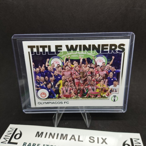 Topps Olympiacos Title Winners Conference League Card like new