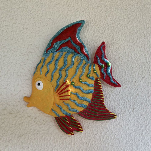 Ceramic decorative tropical fish wall art new