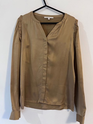 Maje silk shirt, beige