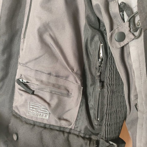 Difi biker jacket gray-black size L-XL like new
